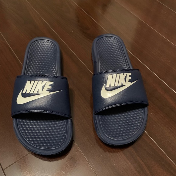 Nike | Shoes | Nike Navy Blue Slides 
